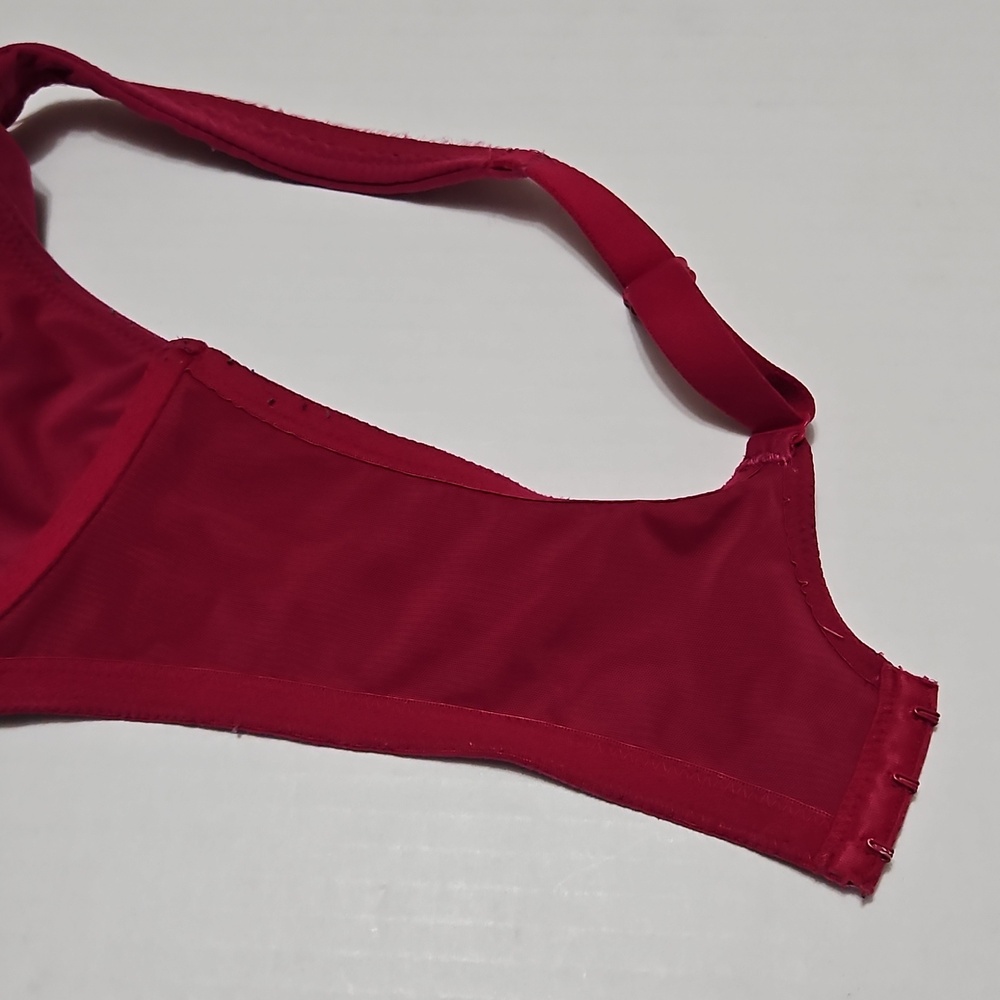 Wacoal Deep Red Underwire Lined Seamless Full-Cup Bra Size 40D - Picture 6 of 8